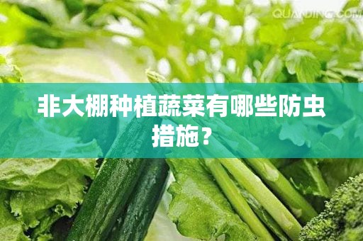 非大棚种植蔬菜有哪些防虫措施？